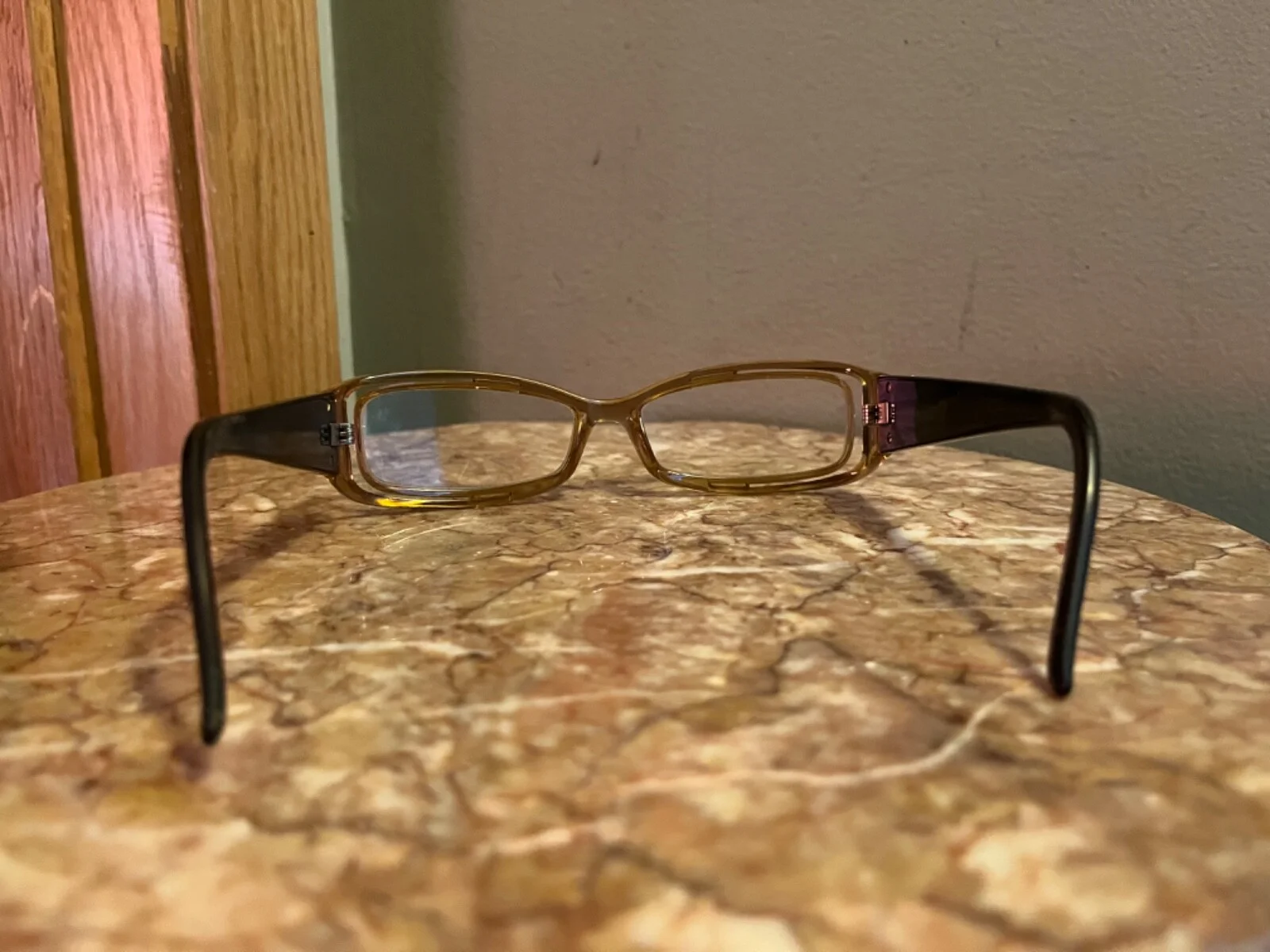 Jean Paul Gaultier Gold Frame Glasses Black Arms 3