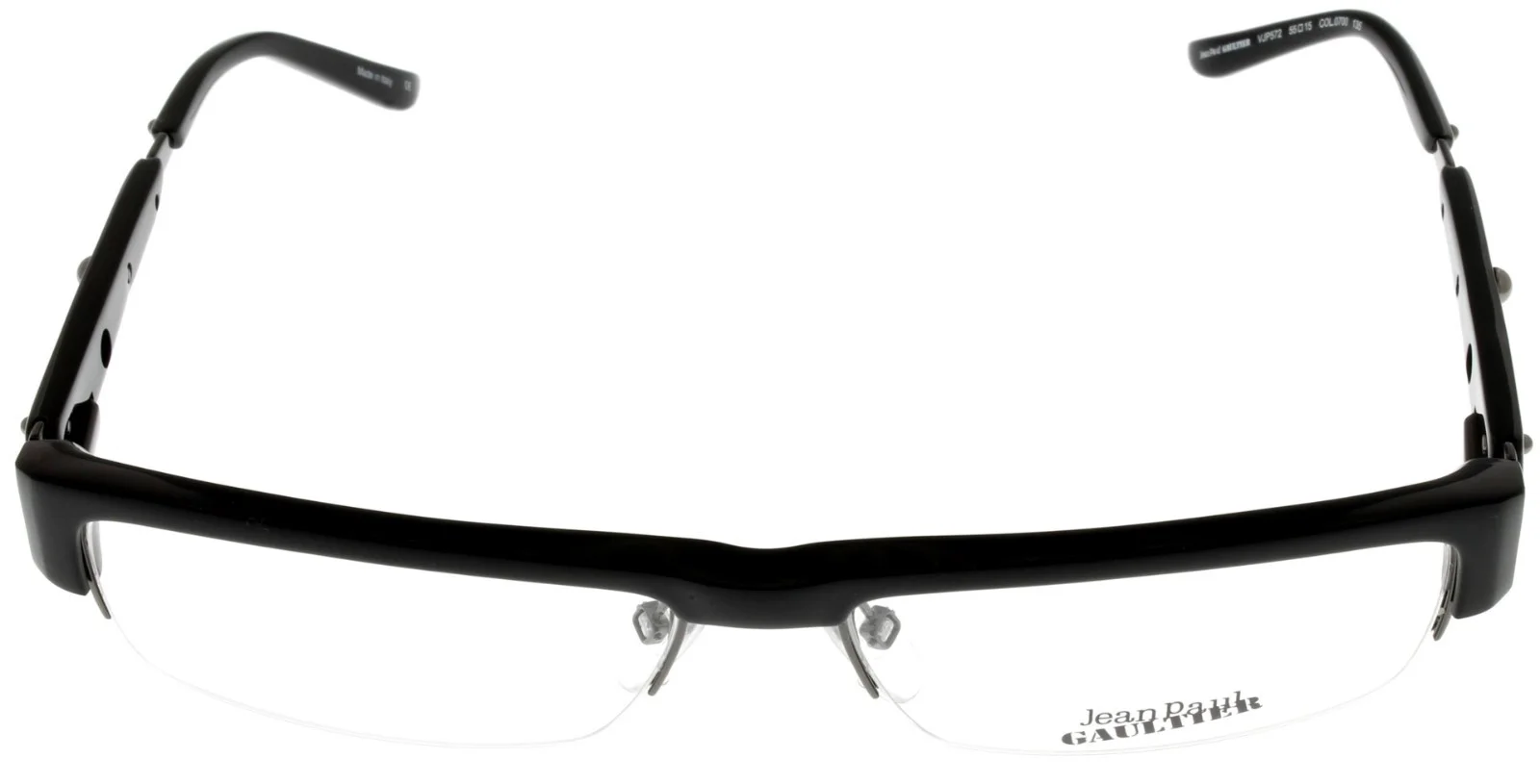 Jean Paul Gaultier Semi Rimless Eyewear Optical Frame Black VJP572M 0700 2