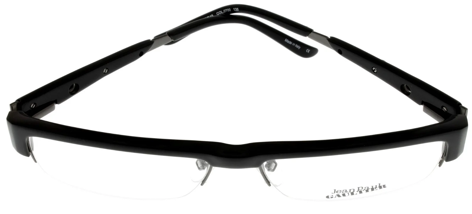 Jean Paul Gaultier Semi Rimless Eyewear Optical Frame Black VJP572M 0700 3
