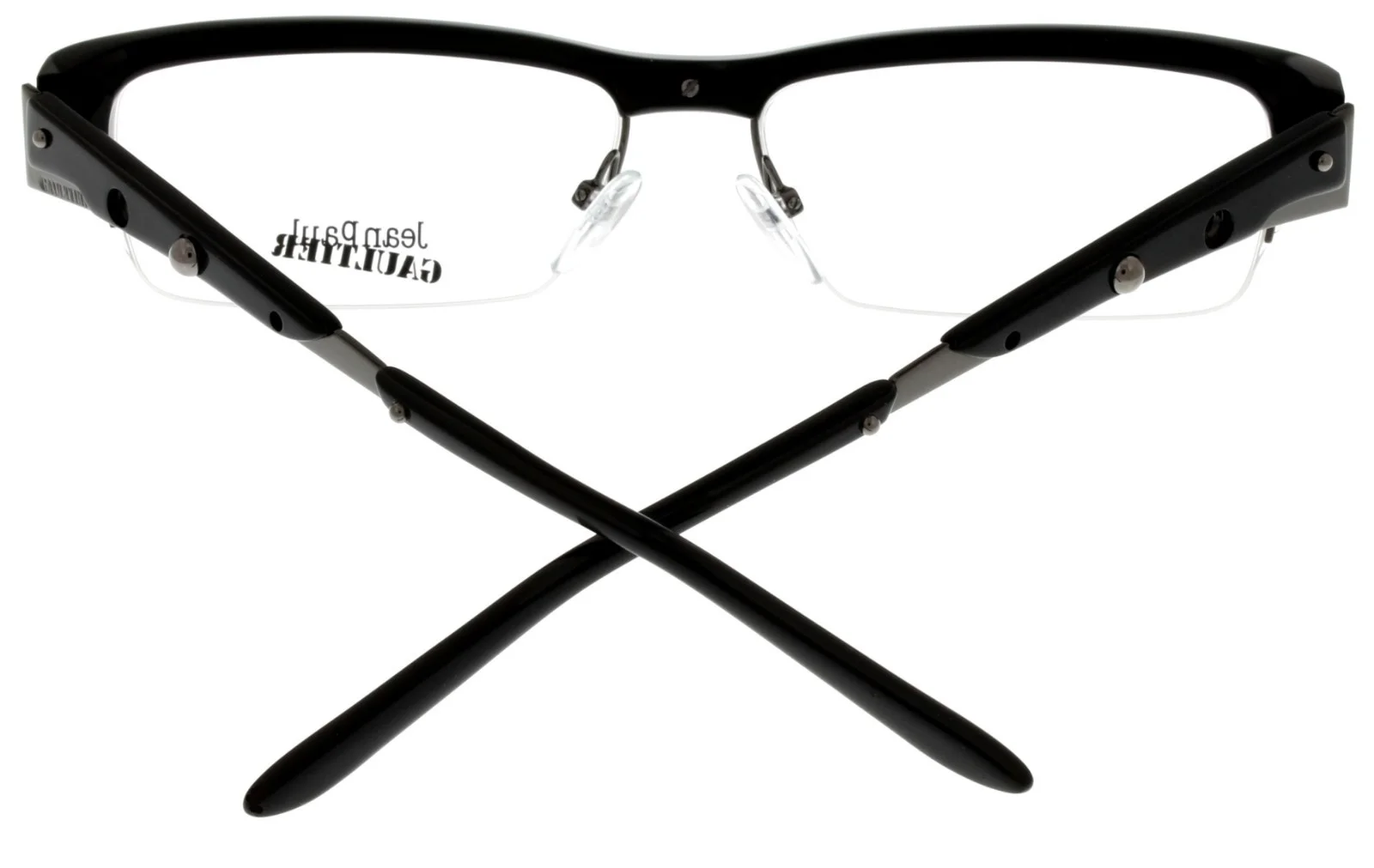Jean Paul Gaultier Semi Rimless Eyewear Optical Frame Black VJP572M 0700 4