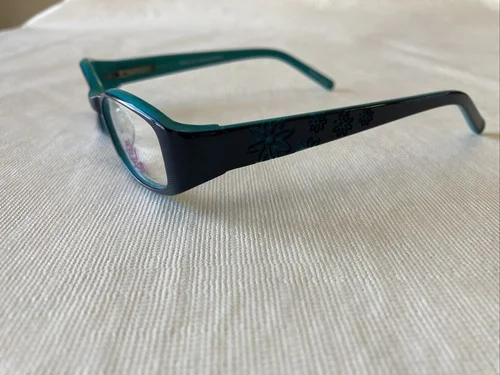 Jelly Bean Eyeglasses JB325 Blk/Teal 47-16-125 2