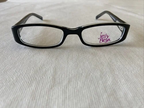 Jelly Bean Eyeglasses JB327 Black / Crystal 45-16-125