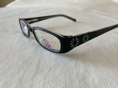 Jelly Bean Eyeglasses JB327 Black / Crystal 45-16-125 2