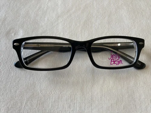 Jelly Bean Eyeglasses JB329 Black/Crystal 45-16-125 3
