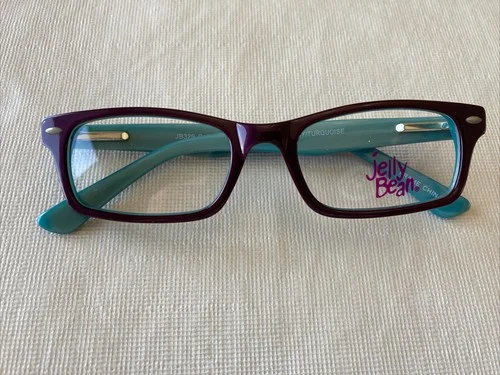 Jelly Bean Eyeglasses JB329 Burgundy/Turquoise 45-16-125 3