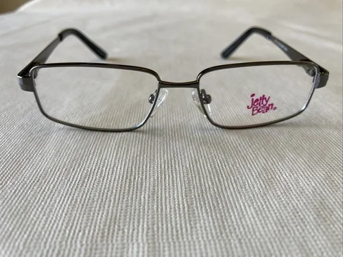 Jelly Bean Eyeglasses JB332 Shiny Gunmetal 47-14-130