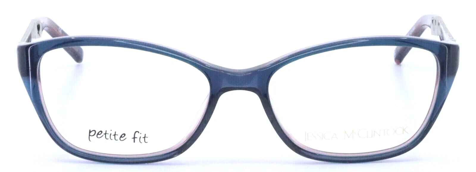Jessica McClintock JMC 4013 Blue Laminate Womens Petite Fit Eyeglasses 49-15-125 2