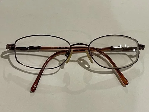 Jessica McClintock L.130mm JMC-163 Womens Gunmetal Eyeglasses Rose Brown Jeweled 3