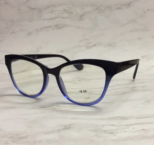jessica simpson 2.50 Premium Blue Light Protection Reading Glasses Black- Blue