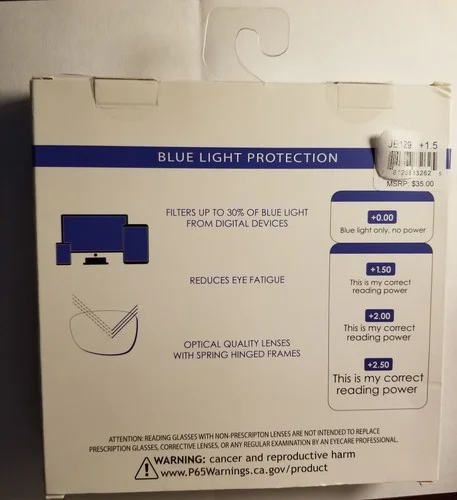 JESSICA SIMPSON 2PACK PREMIUM READING GLASSES READERS BLUE LIGHT +1.50+2.00+2.50 2