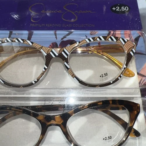 JESSICA SIMPSON 3-PACK PREMIUM READING GLASSES READERS +1.50 NEW FREE✈️ 2