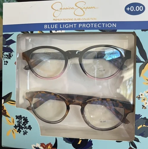 Jessica Simpson Blue Light Protection Premium Glasses Strength 0.00 NIB MSRP $35
