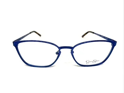 Jessica Simpson Eyeglasses Frame J1102 BLKS BLUE METAL 53-16-135 Full Rim A357