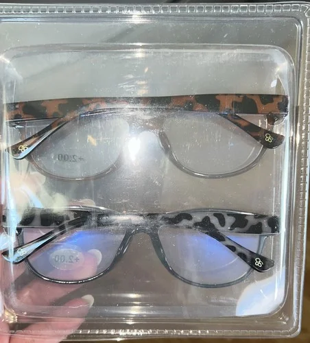 Jessica Simpson Premium Reading Glasses With Blue Light Protection +2.00 New 2