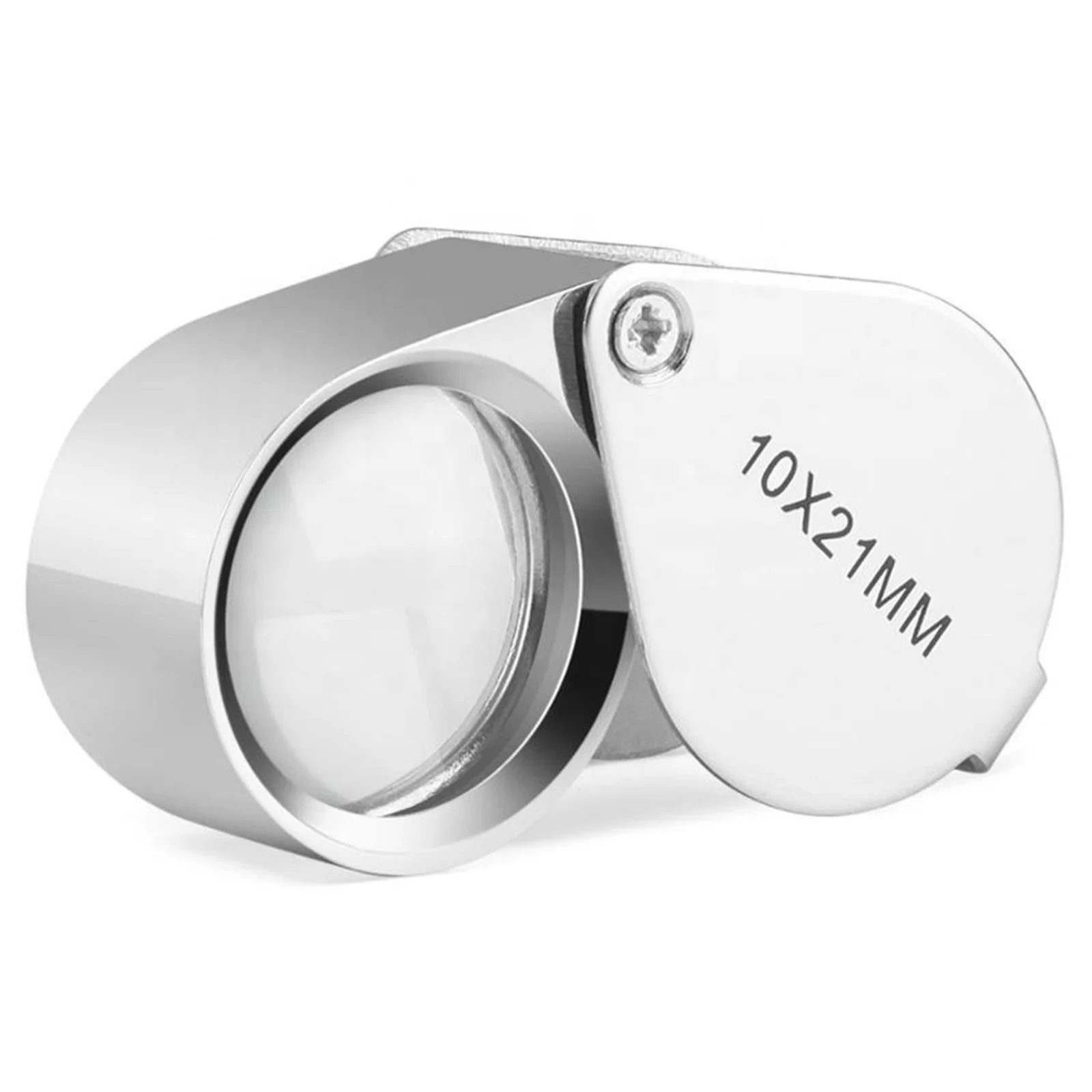 Jewelers Loupe 10X Magnifying Loop Magnifier Eye Glass Coin Pocket Jewelry Lens 2