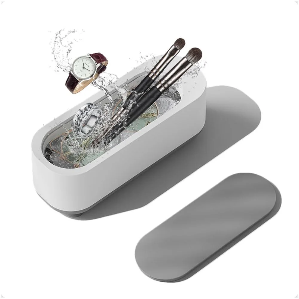 Jewelry Cleaning Machine Portable Eyeglasses Watches Heads Ultrasonic Cleaner US 2