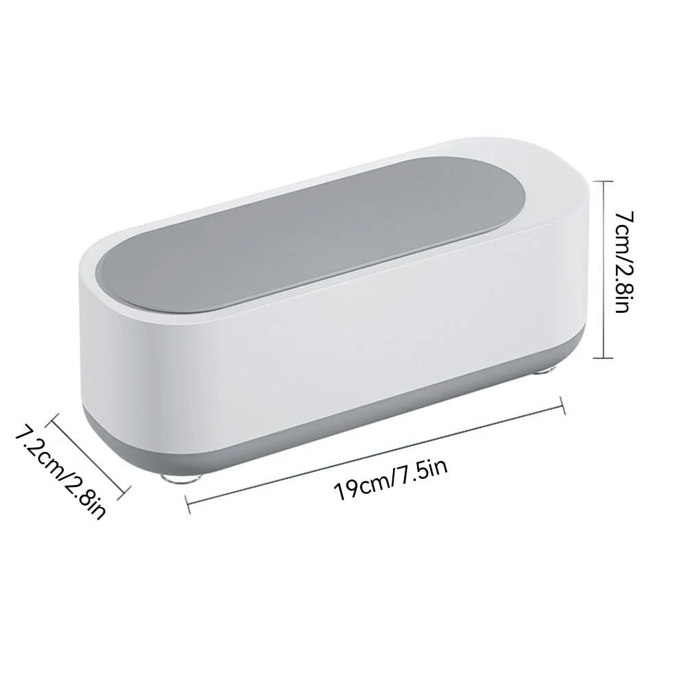 Jewelry Cleaning Machine Portable Eyeglasses Watches Heads Ultrasonic Cleaner US 3