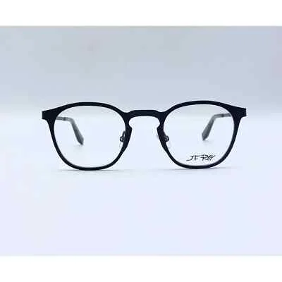 JF REY JF2736-9045 Brown/Green Stainless Steel Metal Eyeglass Frames, 46-21-145