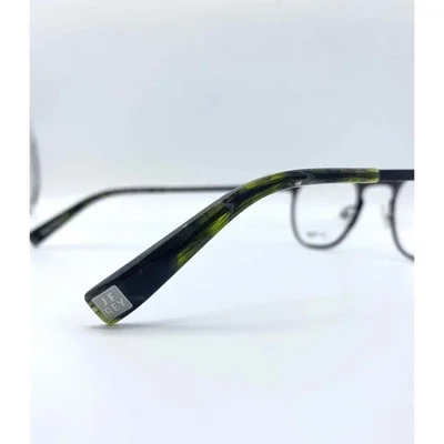 JF REY JF2736-9045 Brown/Green Stainless Steel Metal Eyeglass Frames, 46-21-145 3