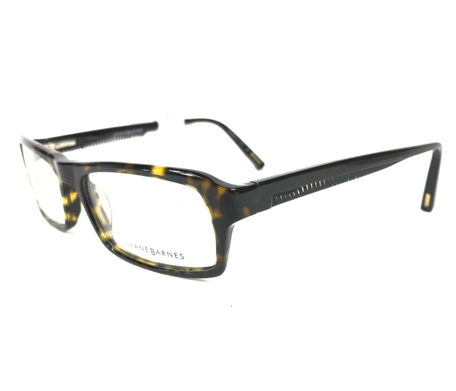 Jhane Barnes Eyeglasses Frames ADJACENT TO Tortoise Rectangular 56-16-145 2