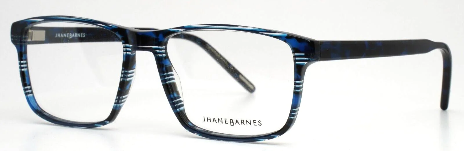 JHANE BARNES Googolplex NV Navy Mens Rectangle Eyeglasses 56-17-143 B:40