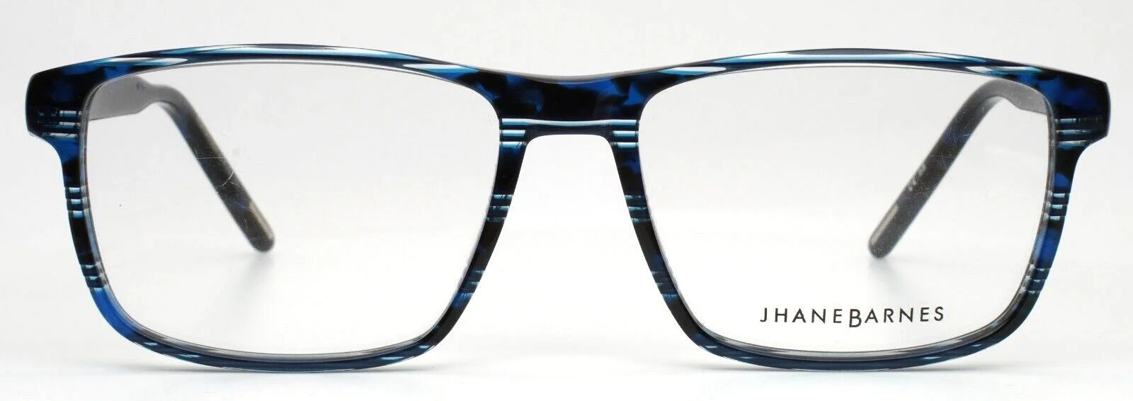 JHANE BARNES Googolplex NV Navy Mens Rectangle Eyeglasses 56-17-143 B:40 2