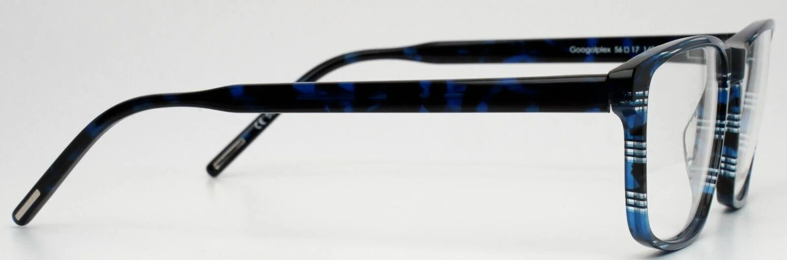 JHANE BARNES Googolplex NV Navy Mens Rectangle Eyeglasses 56-17-143 B:40 4