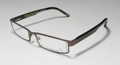 JHANE BARNES QUOTIENT MATE BROWN/ TORTOISE TITANIUM FULL RIM DESIGNER EYEGLASSES