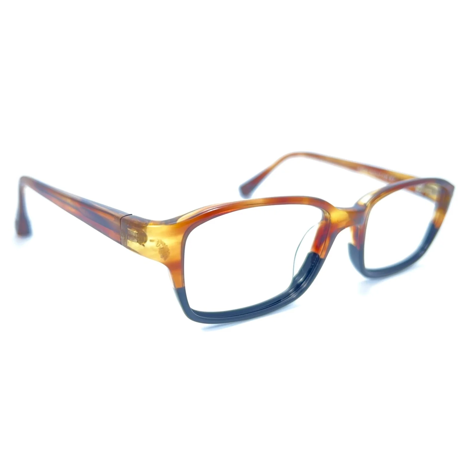 Jhane Barnes Ratio Clear Brown Black Fade Eyeglasses Frame 50-17-135 Eyewear
