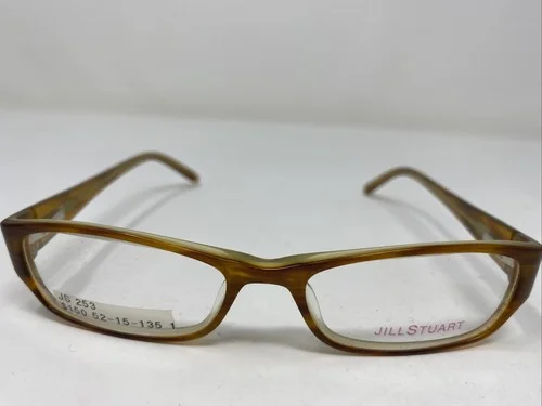 JILL STUART EYEGLASSES FRAME JS253 1 52-16-135 BROWN FULL RIM ME55