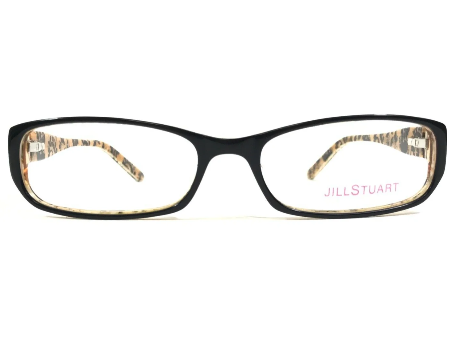 Jill Stuart Eyeglasses Frames JS 239-2 Black Yellow Rectangular 53-16-135