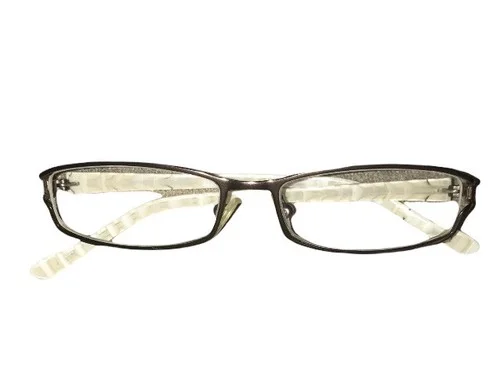 JILL STUART JS 174-1 Eyeglasses 49-16-130 Bronze With Pearl Temple, EUC