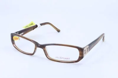 Jill Stuart JS270 Brown Rectangle Women Full Rim 53-16-135 Eyeglasses Frames