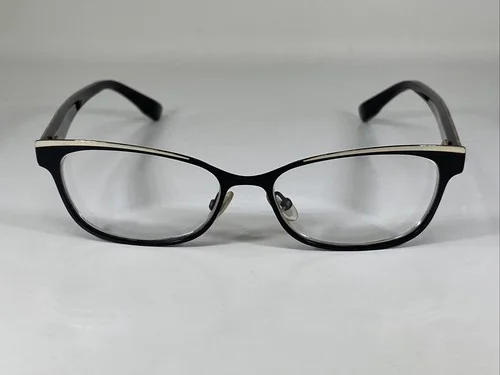 JIMMY CHOO 147 PWN Italy Black Gold/Leopard Eyeglasses Frame 52-15-145 2