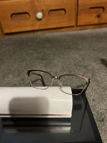 Jimmy Choo Eyeglass Frames. Pre-owned, Brown And Gold. Style # JC 192