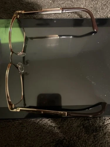Jimmy Choo Eyeglass Frames. Pre-owned, Brown And Gold. Style # JC 192 3