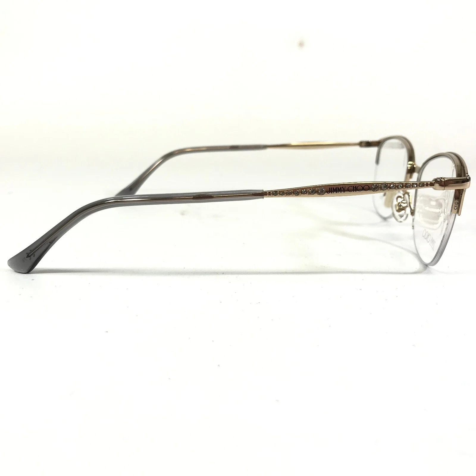 Jimmy Choo Eyeglasses Frames JC300 2M2 Black Gold Sparkly Crystals 52-18-145 3