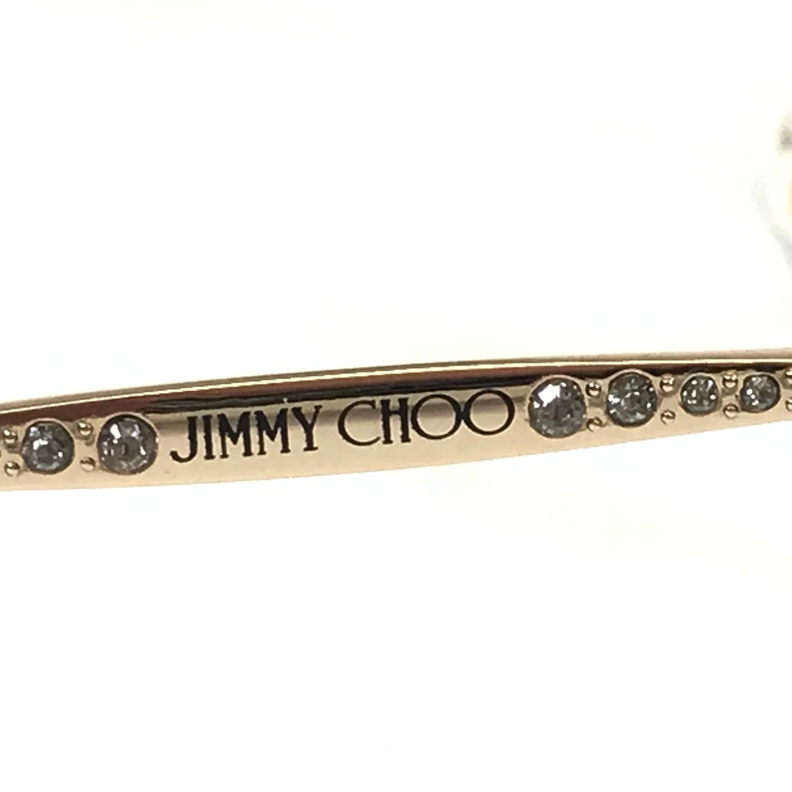 Jimmy Choo Eyeglasses Frames JC300 2M2 Black Gold Sparkly Crystals 52-18-145 4