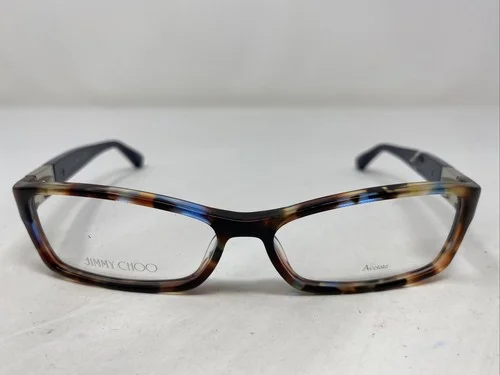 Jimmy Choo Eyeglasses Frames JC41 9DT Navy Blue Tortoise Crystals 53-14-130 2