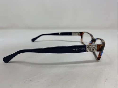 Jimmy Choo Eyeglasses Frames JC41 9DT Navy Blue Tortoise Crystals 53-14-130 4