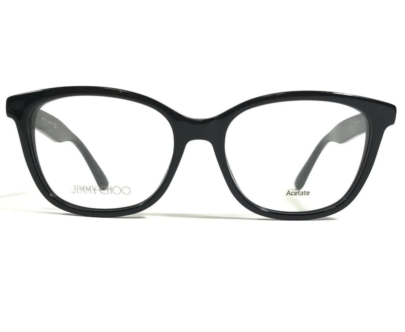 Jimmy Choo Eyeglasses Frames JC88 NS8 Black Silver Glitter Sparkly 52-17-140