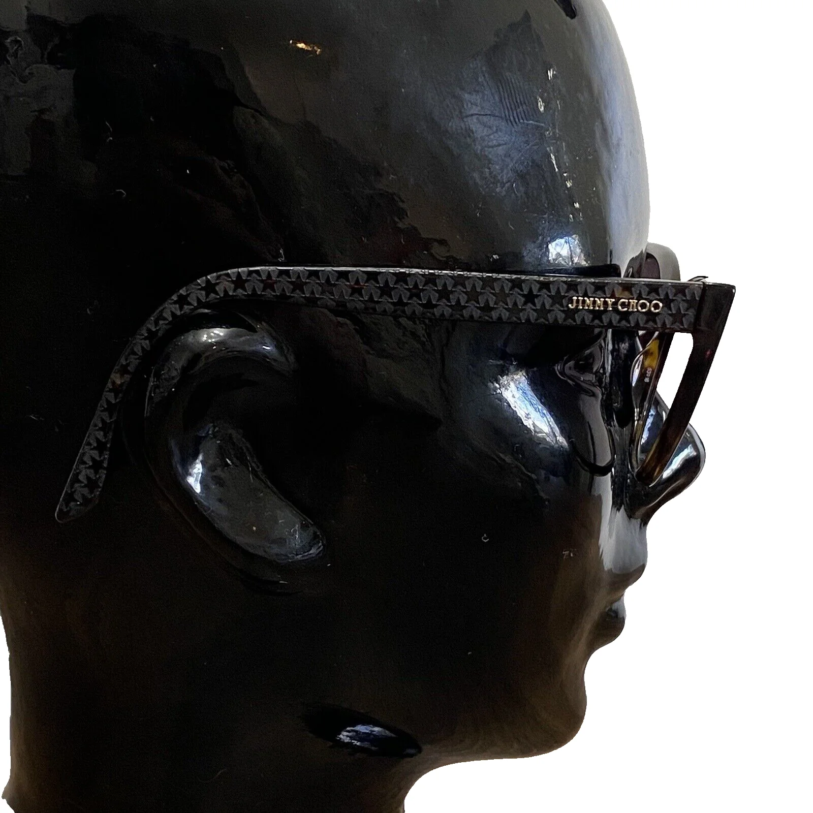 Jimmy Choo Eyeglasses JC201 Brown Tortoise Stars Reading Glasses
