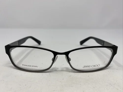 Jimmy Choo Italy JC124 KI8 54-15-135 Black/Silver Full Rim Eyeglasses Frame -Q19 1
