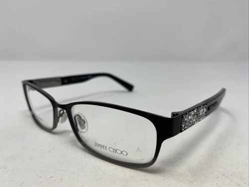 Jimmy Choo Italy JC124 KI8 54-15-135 Black/Silver Full Rim Eyeglasses Frame -Q19 2