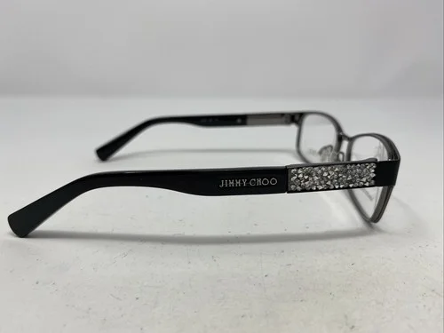 Jimmy Choo Italy JC124 KI8 54-15-135 Black/Silver Full Rim Eyeglasses Frame -Q19 4