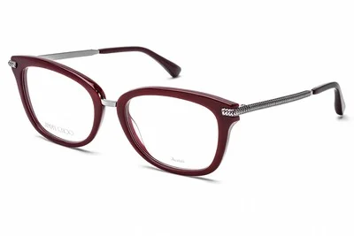 JIMMY CHOO JC 218 LHF Eyeglasses Burgundy Frame 52mm 4