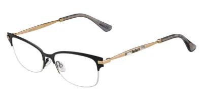 Jimmy Choo JC182 OLZ Black Gold Half Rim Women