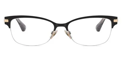 Jimmy Choo JC182 OLZ Black Gold Half Rim Women 2