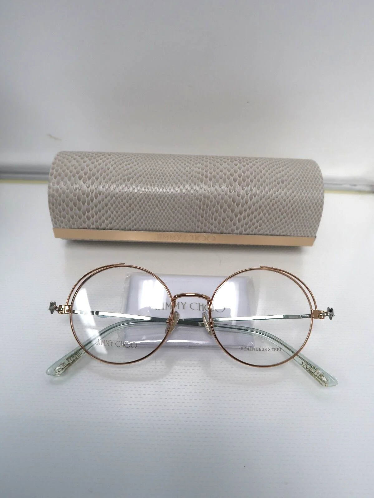 Jimmy Choo JC261 DDB Gold Copper Eyeglasses Woman