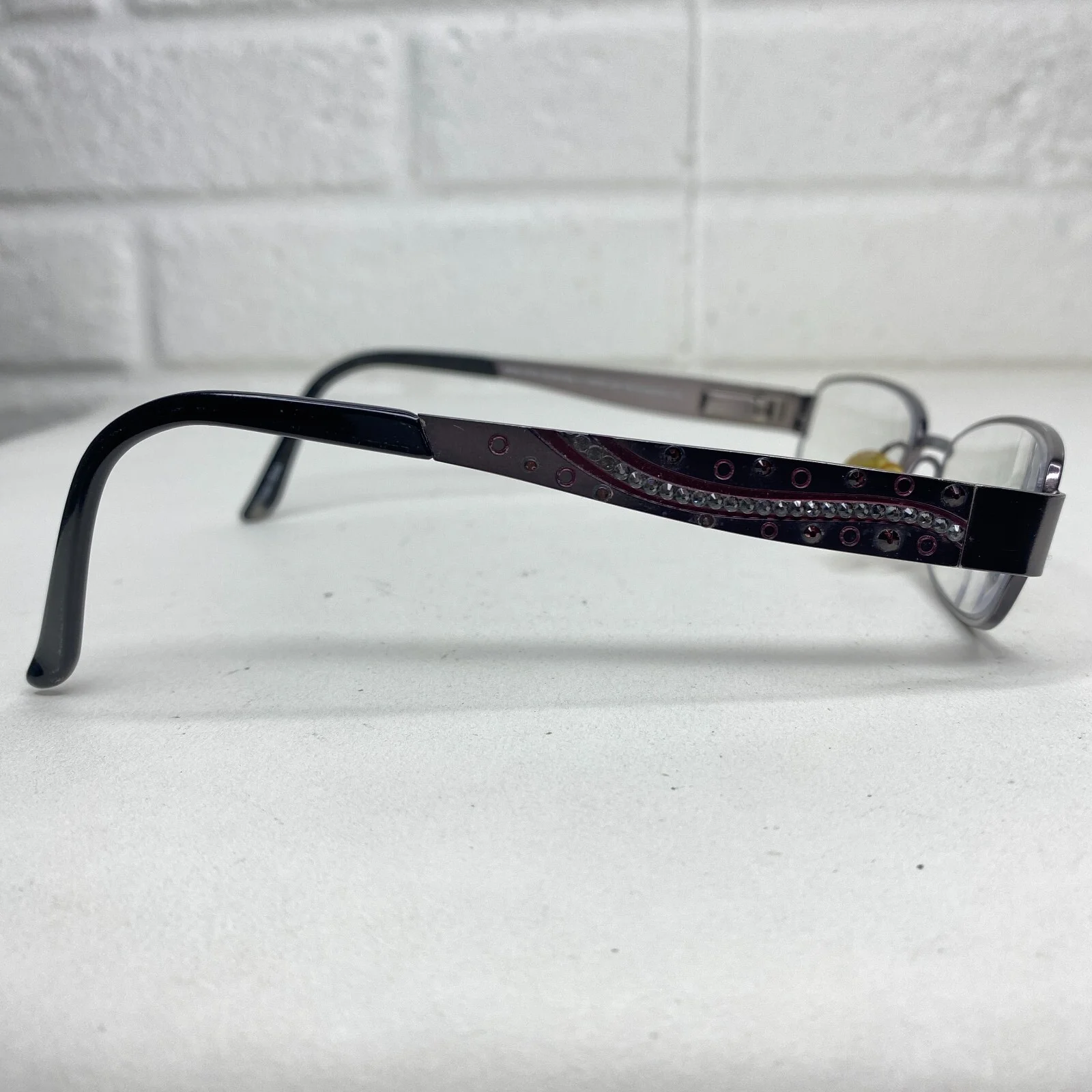 Jimmy Crystal New York Eyeglasses Frame JCR362 Green +2.00 Swarovski 4